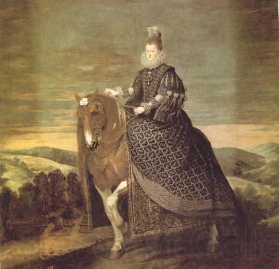 Diego Velazquez Portrait equestre de la reina Marguerite (df02) Norge oil painting art